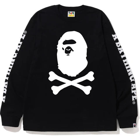 BAPE CROSSBONE LONGSLEEVE TEE