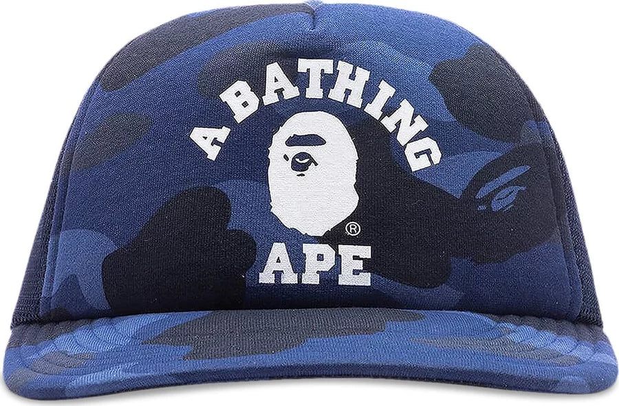 BAPE BLUE CAMO TRUCKER HAT FREE!!!!
