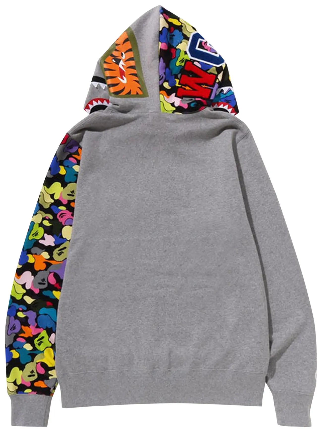 BAPE MULTI CAMO NYC LOGO SHARK HOODIE