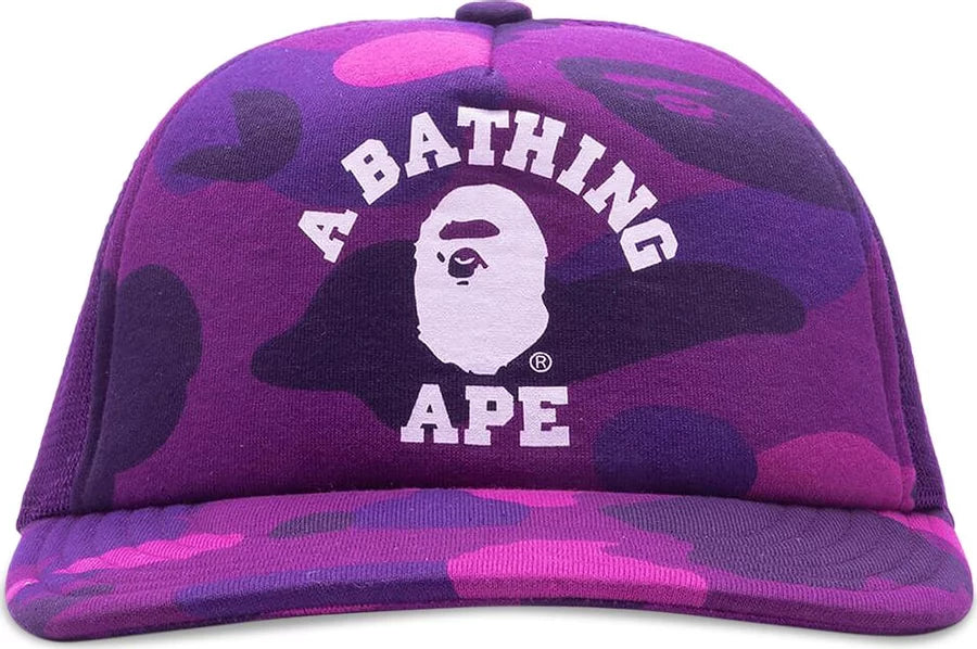 BAPE PURPLE CAMO TRUCKER HAT FREE!!!