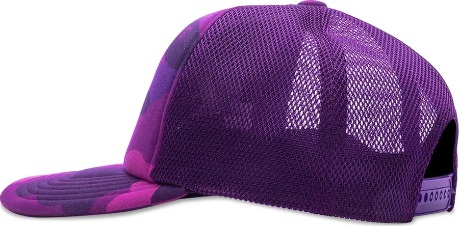 BAPE PURPLE CAMO TRUCKER HAT FREE!!!