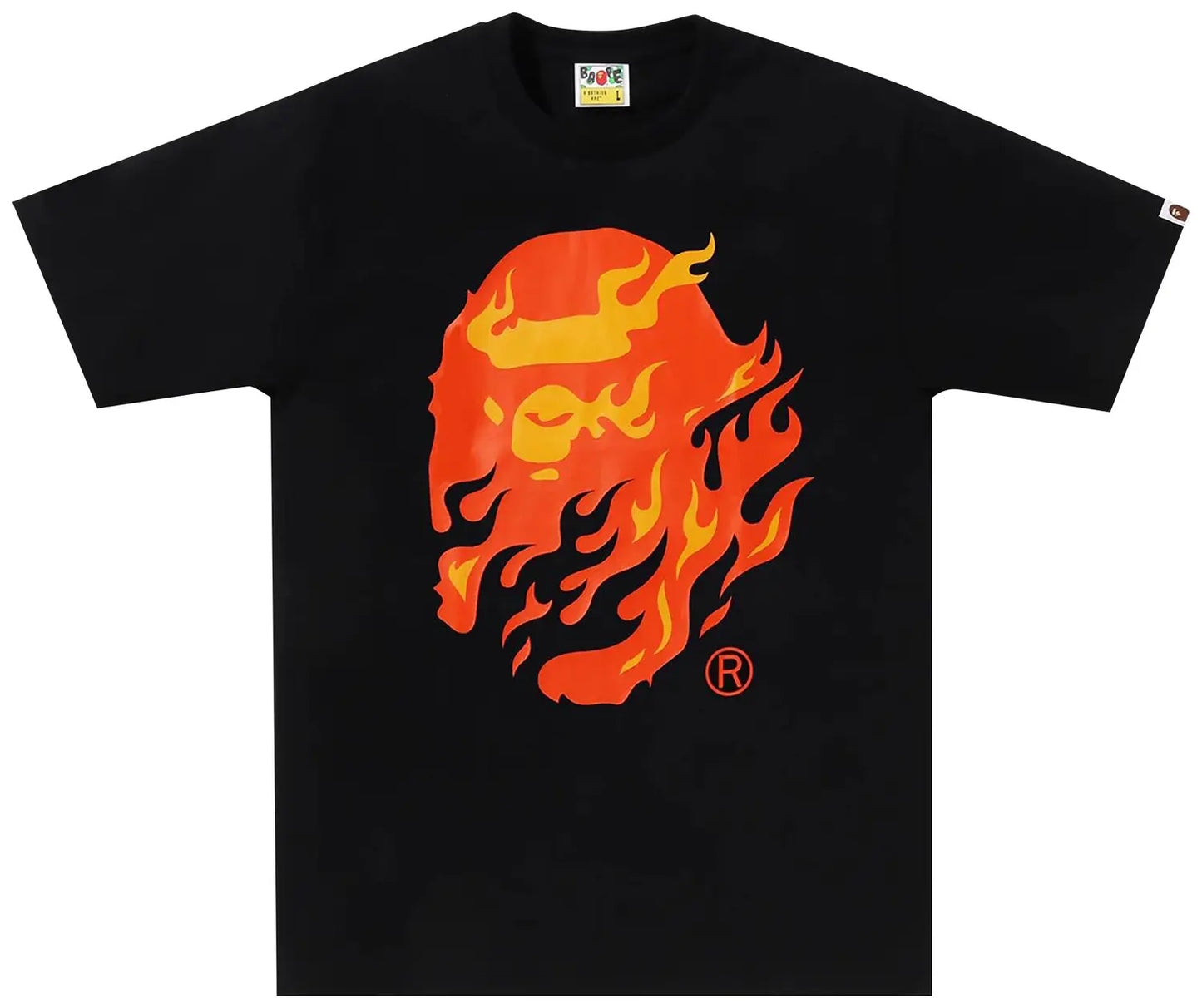 BAPE FLAME BIG APE HEAD TEE