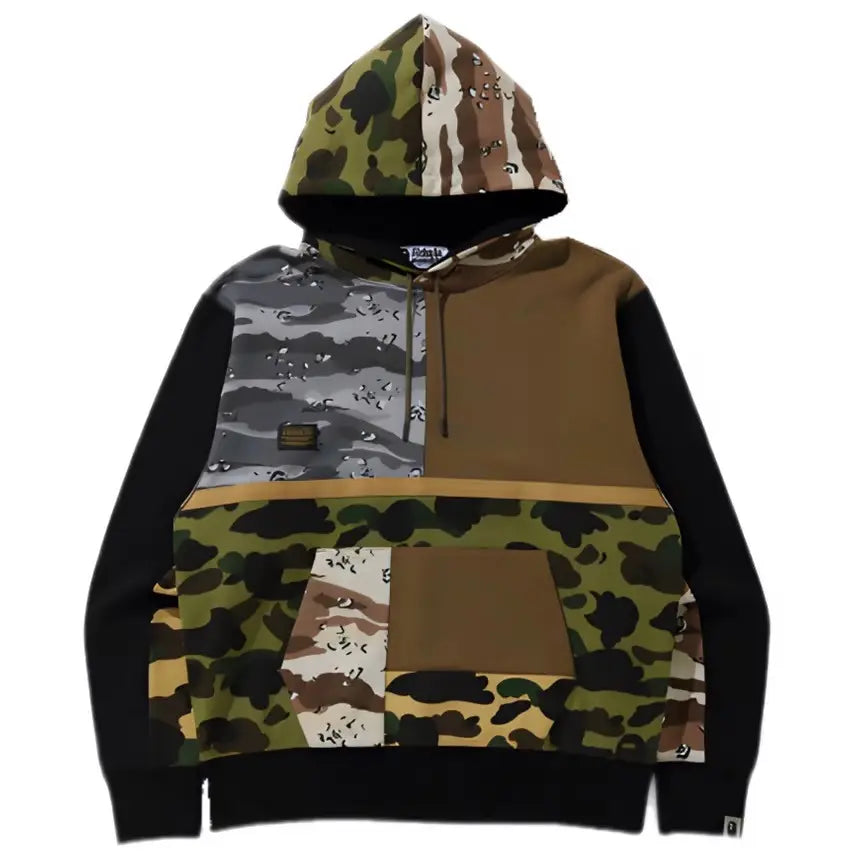 BAPE CRZY CAMO PULLOVER HOODIE