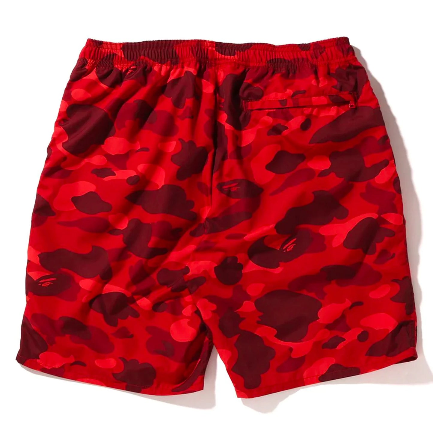 BAPE RED CAMO BEACH SHORTS