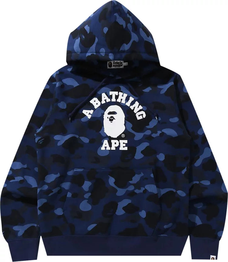 BAPE BLUE CAMO PULLOVER HOODIE