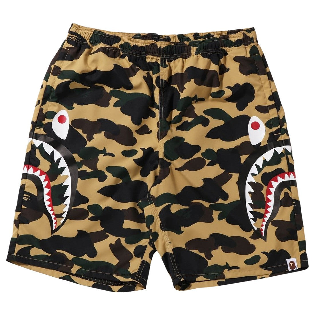 BAPE 1ST CAMO YELLOW BEACH SHORTS