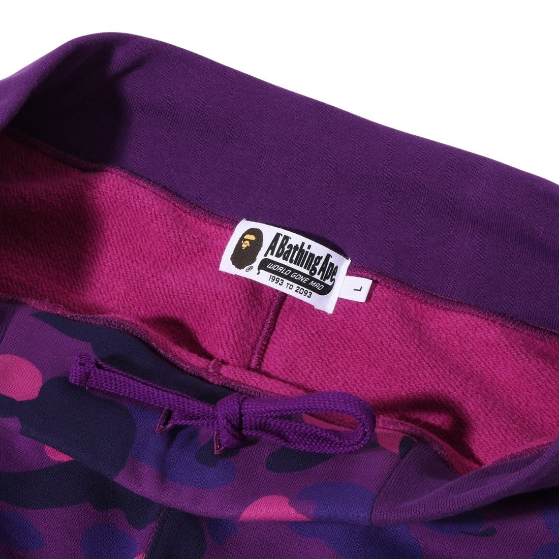 BAPE PURPLE CAMO CLASSIC SWEAT SHORTS