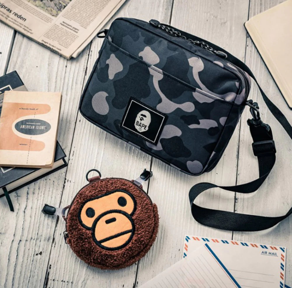 BAPE GREY CROSSBODY BAG "NO PACKAGING"