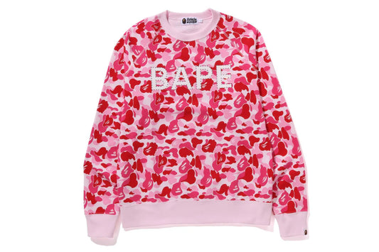 BAPE PINK ABC CAMO CREWNECK