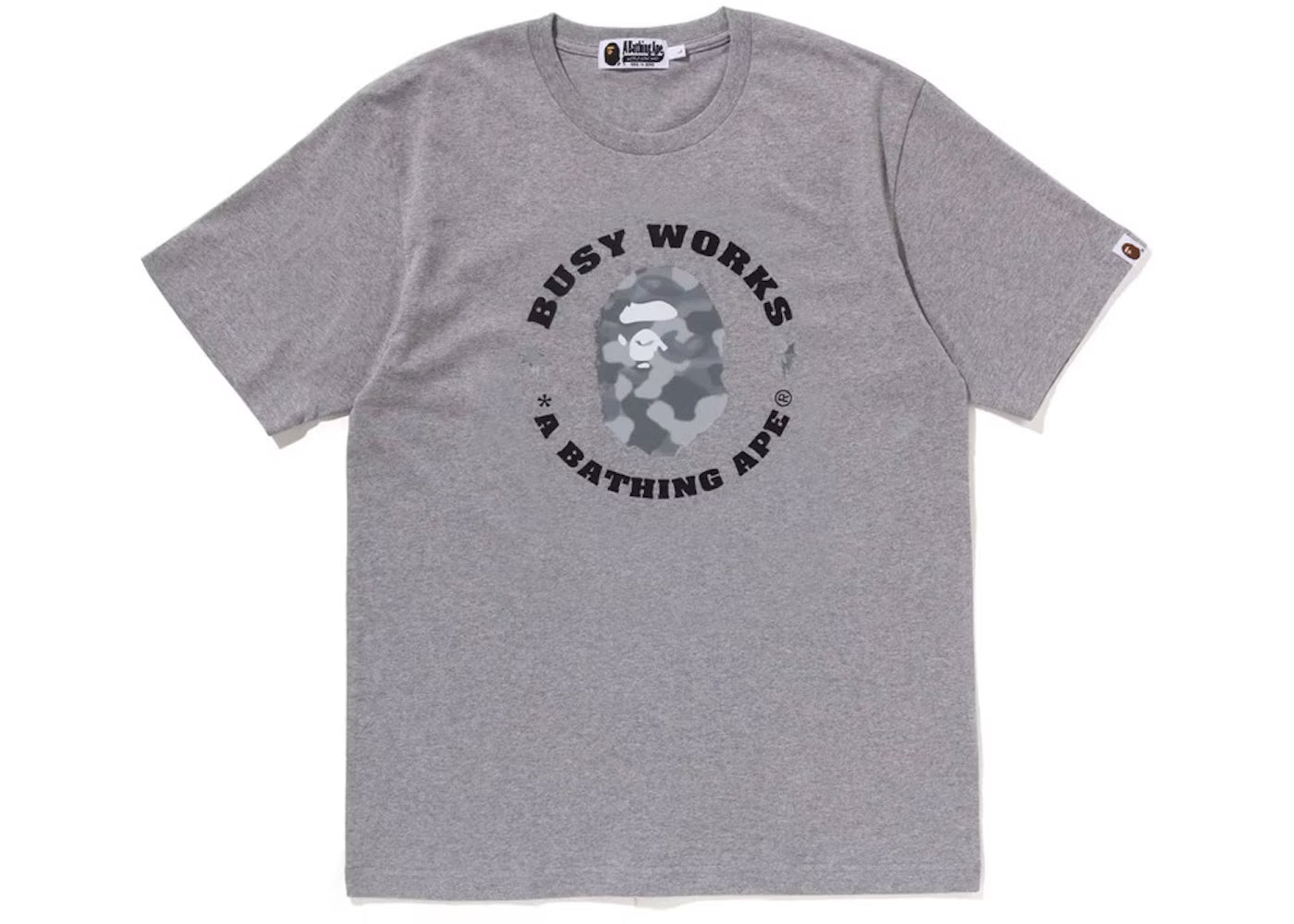 BAPE GREY BUSY WORKS TEE